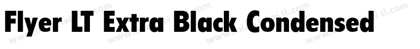 Flyer LT Extra Black Condensed字体转换